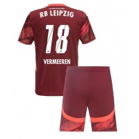 Maglia Calcio RB Leipzig Arthur Vermeeren #18 Seconda Divisa Bambino 2024-25 Manica Corta (+ pantaloncini)